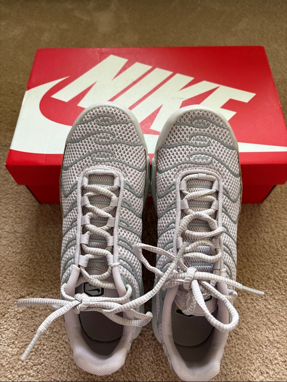 Nike Air Max Plus Wave Sneakers - Pale Pink/Gray